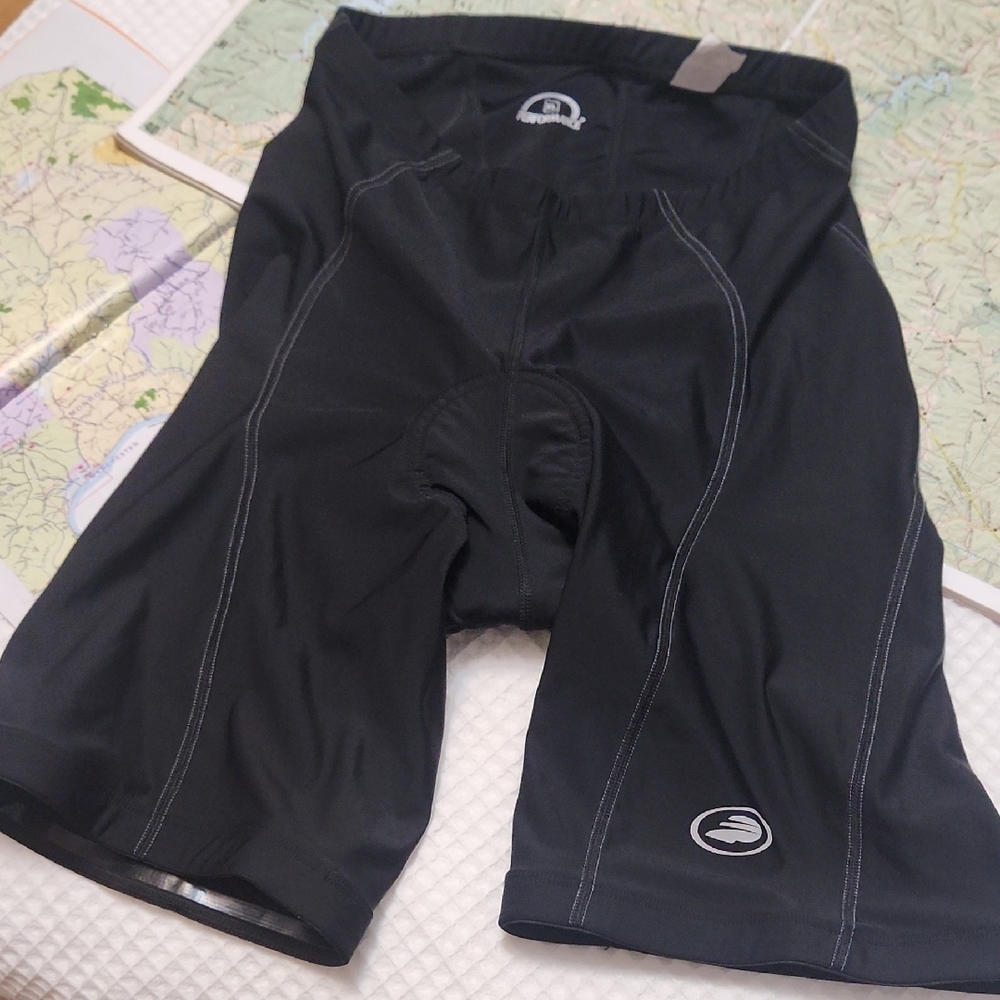 Black Cycling Shorts with Padding